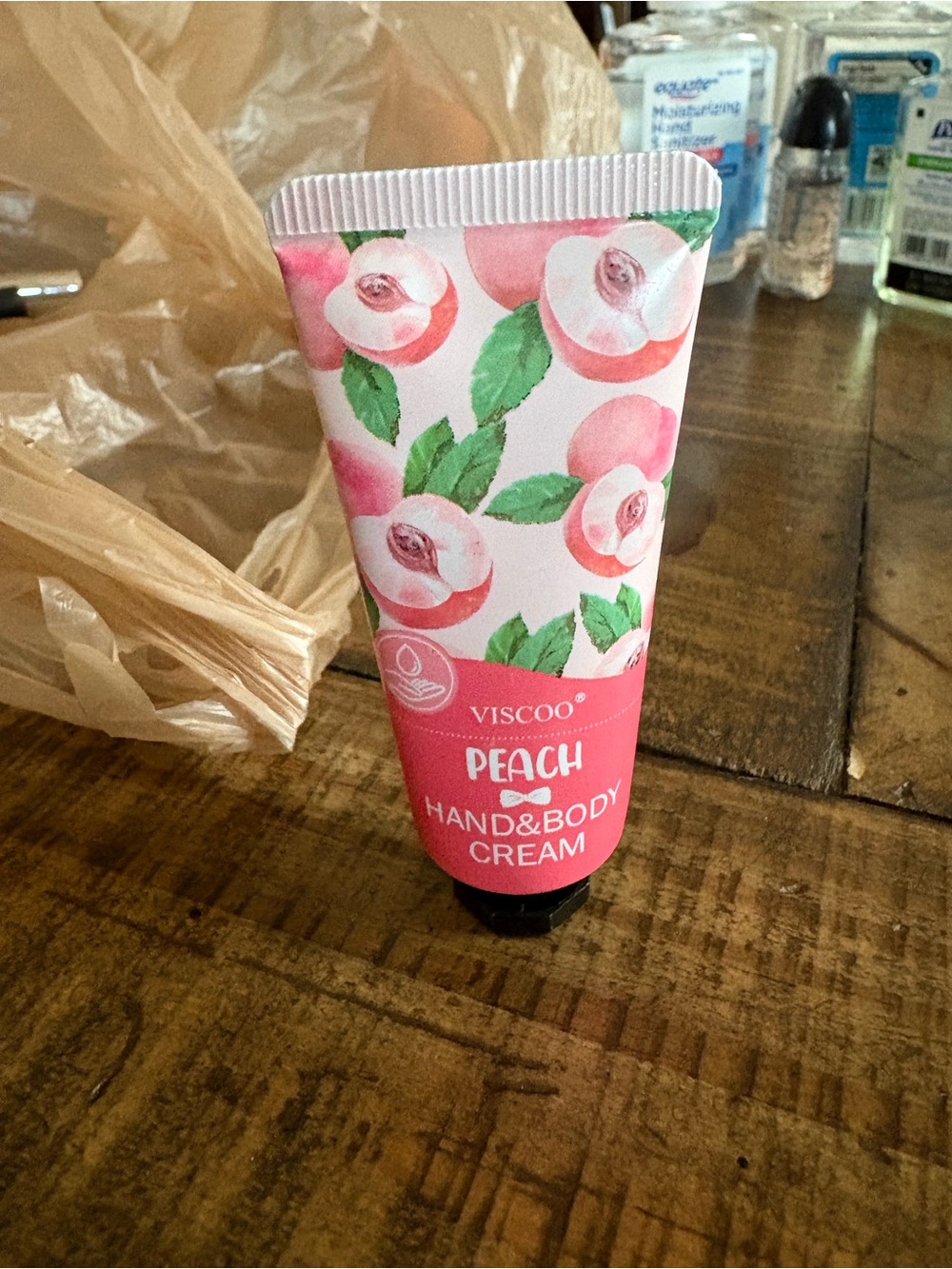 Peach Hand & Body Cream - Pink travel size